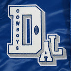 NFL DALLAS COWBOYS BEST OF MEN'S RIB SATIN JACKET (DODGER BLUE)