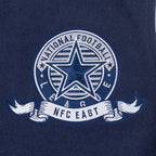 NFL DALLAS COWBOYS TEAM BADGE MEN'S RIB WOOL VARSITY JACKET (MIDNIGHT NAVY/WHITE)