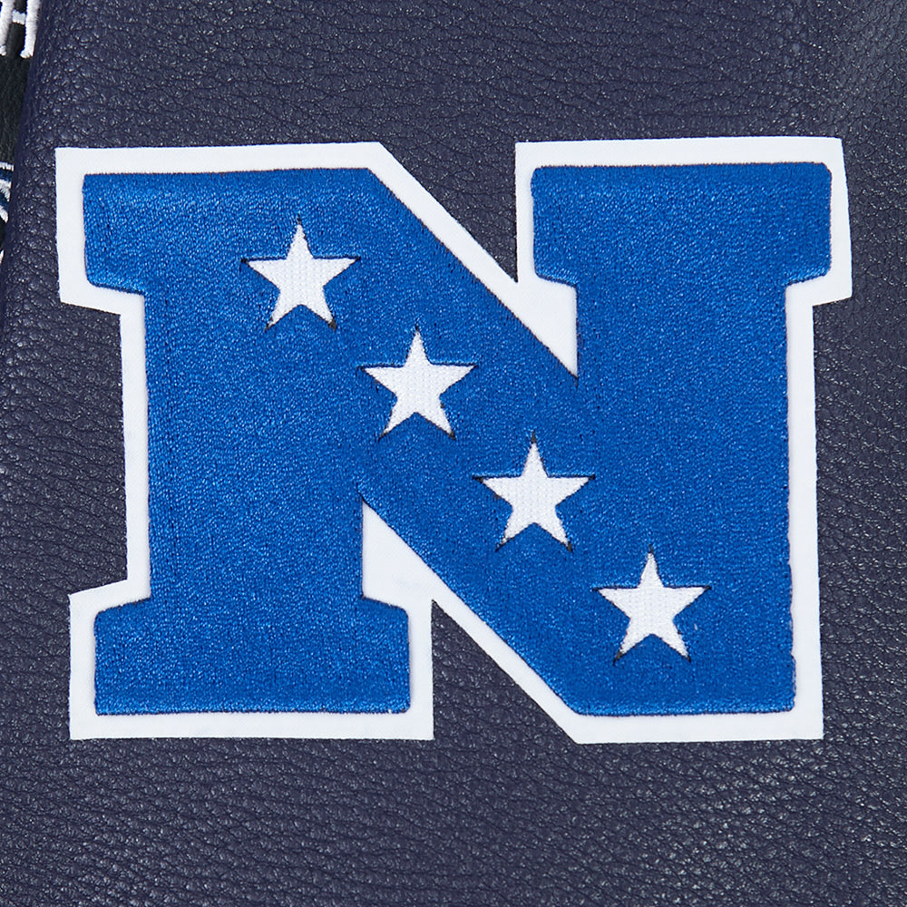 NFL DALLAS COWBOYS BORN FOR SPORT MEN'S WOOL VARSITY JACKET (MIDNIGHT NAVY)