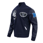 NFL DALLAS COWBOYS BORN FOR SPORT MEN'S WOOL VARSITY JACKET (MIDNIGHT NAVY)