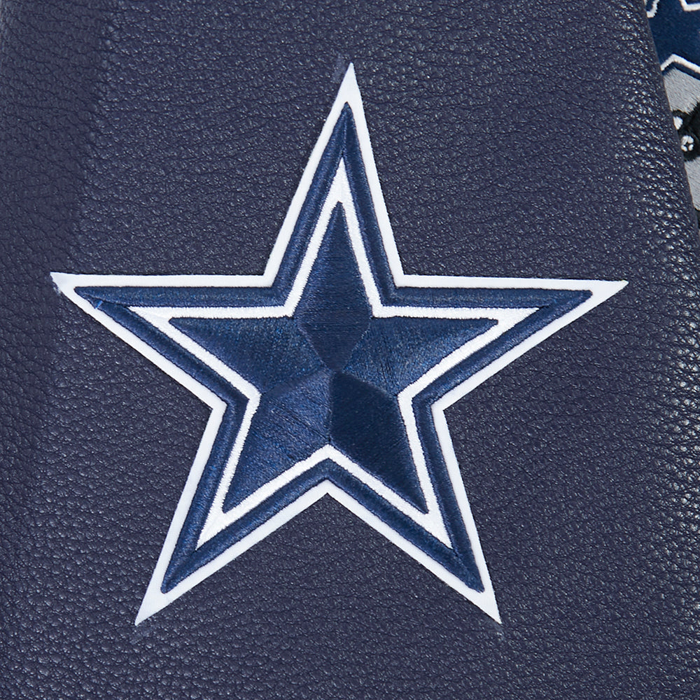 NFL DALLAS COWBOYS BORN FOR SPORT MEN'S WOOL VARSITY JACKET (MIDNIGHT NAVY)