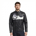 NFL DALLAS COWBOYS BORN FOR SPORT BLOUSON MOTO POUR HOMME (NOIR/BLANC)