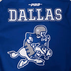 NFL DALLAS COWBOYS PRO GAME DAY RETRO JACKET (DODGER BLUE/SILVER/WHITE)