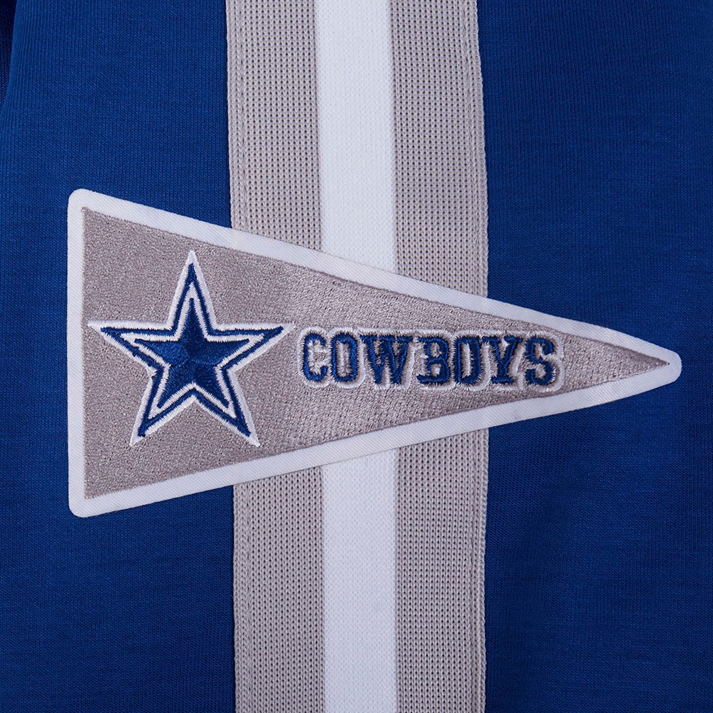 NFL DALLAS COWBOYS PRO GAME DAY RETRO JACKET (DODGER BLUE/SILVER/WHITE)