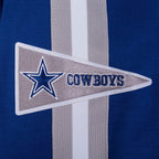 NFL DALLAS COWBOYS PRO GAME DAY RETRO JACKET (DODGER BLUE/SILVER/WHITE)