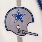 NFL DALLAS COWBOYS PRO GAME DAY RETRO JACKET (EGGSHELL/TAUPE/EGGSHELL)