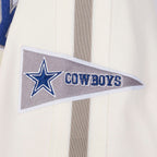NFL DALLAS COWBOYS PRO GAME DAY RETRO JACKET (EGGSHELL/TAUPE/EGGSHELL)