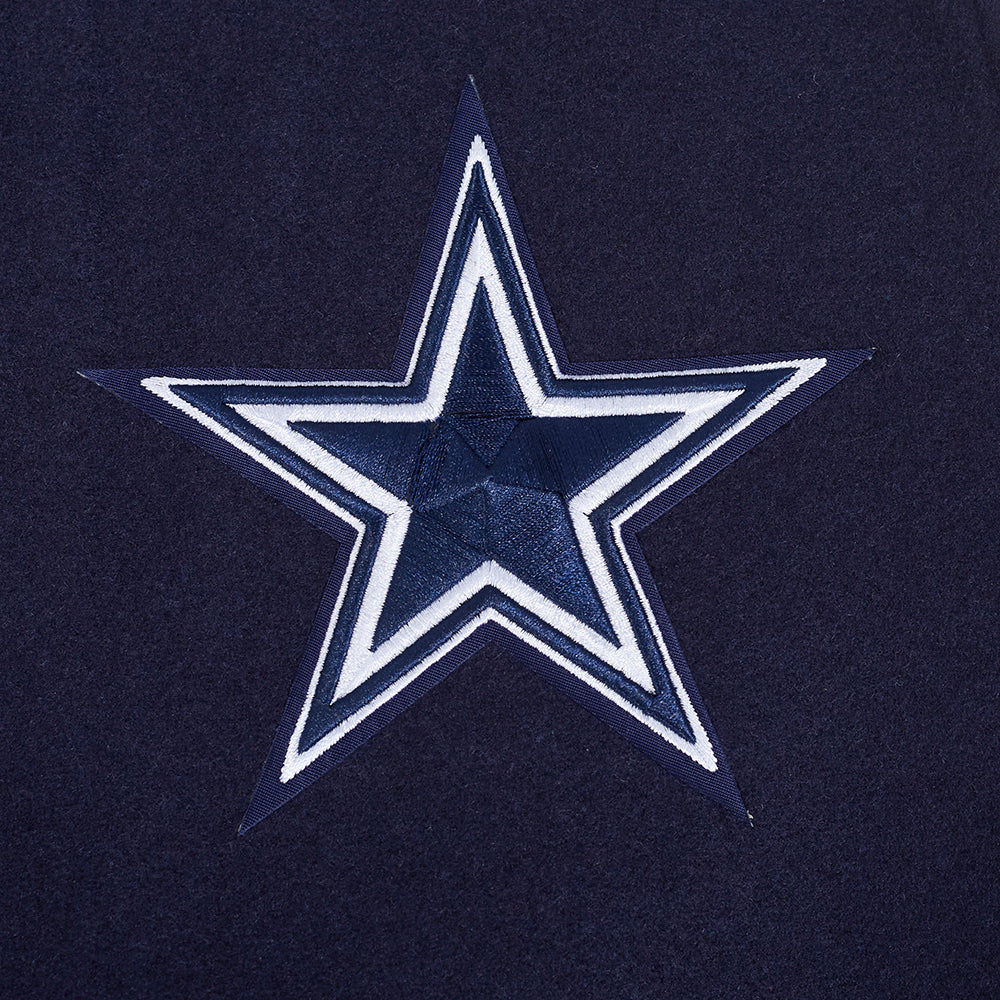 NFL DALLAS COWBOYS CITY ARCH BLOUSON COLLÉGIAL EN LAINE POUR HOMME (MARINE MINUIT/BLANC)