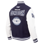 NFL DALLAS COWBOYS BLOUSON COLLÉGIAL POUR HOMME (MARINE MINUIT/BLANC)