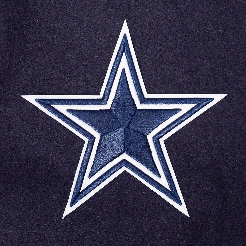 NFL DALLAS COWBOYS BLOUSON COLLÉGIAL POUR HOMME (MARINE MINUIT/BLANC)