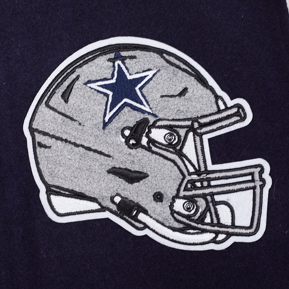 NFL DALLAS COWBOYS BLOUSON COLLÉGIAL POUR HOMME (MARINE MINUIT/BLANC)