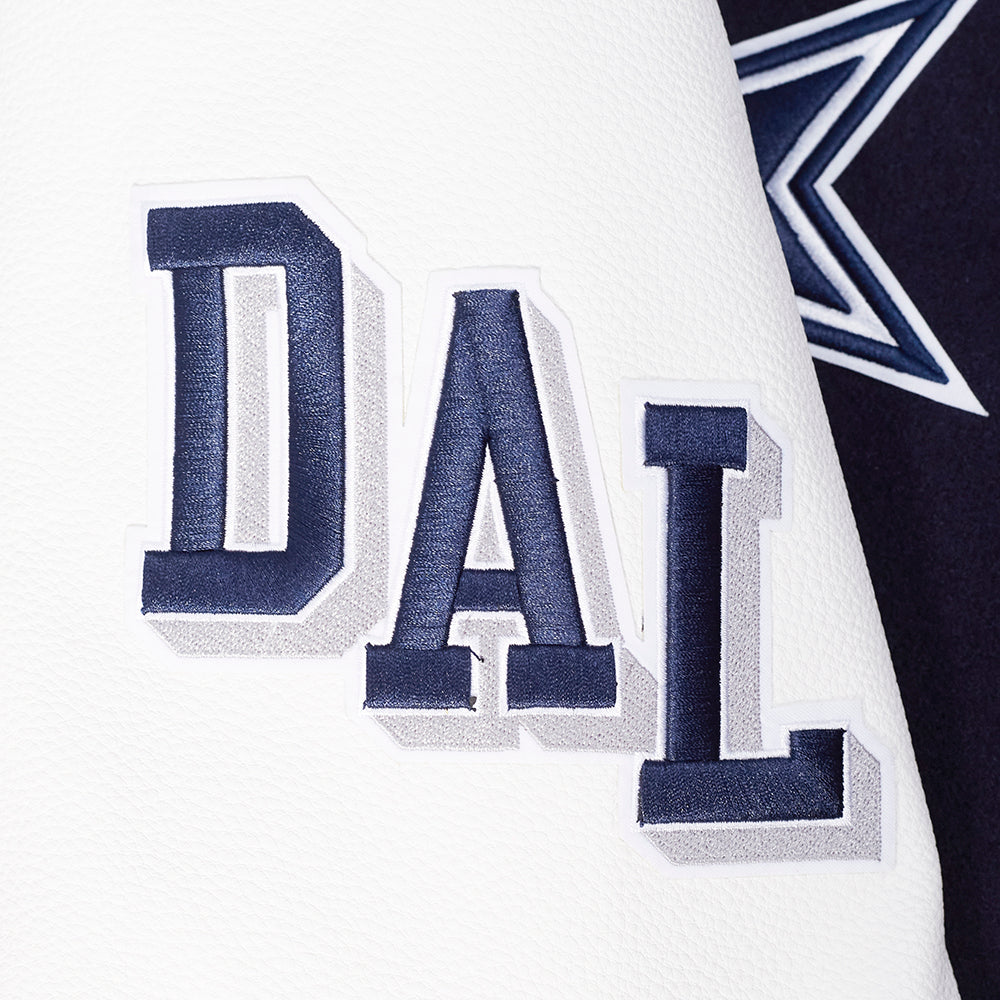 NFL DALLAS COWBOYS BLOUSON COLLÉGIAL POUR HOMME (MARINE MINUIT/BLANC)