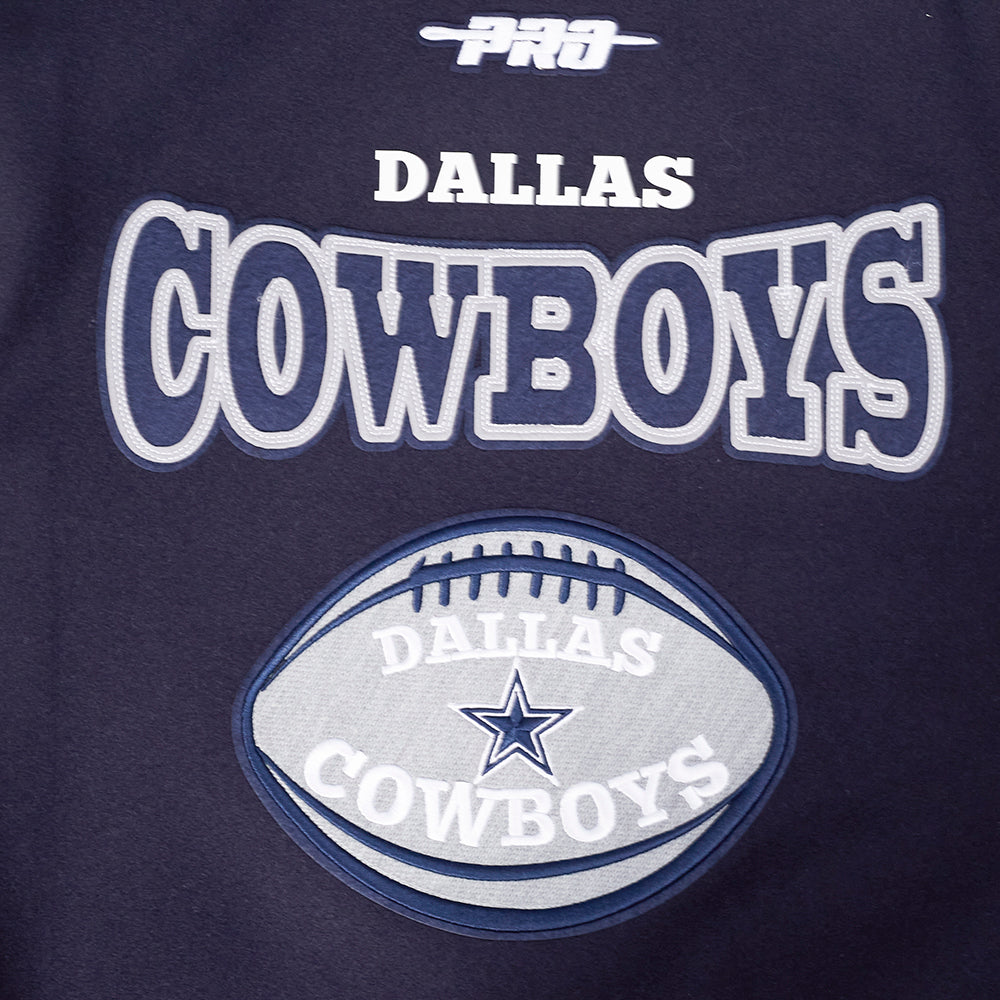 NFL DALLAS COWBOYS BLOUSON COLLÉGIAL POUR HOMME (MARINE MINUIT/BLANC)