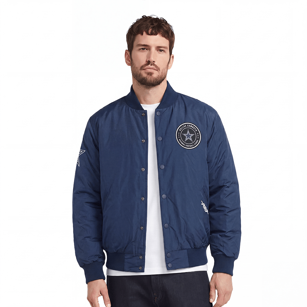 NFL DALLAS COWBOYS MANTEAU MATELASSÉ POUR HOMME (MARINE MINUIT)