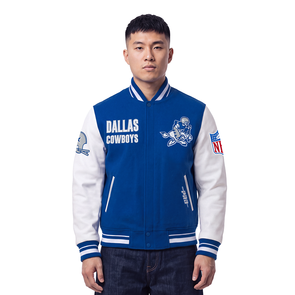 NFL DALLAS COWBOYS ON TOP MEN'S COAT (DODGER BLUE/WHITE)