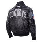 NFL DALLAS COWBOYS PRO PREMIUM MEN'S COAT (BLACK)