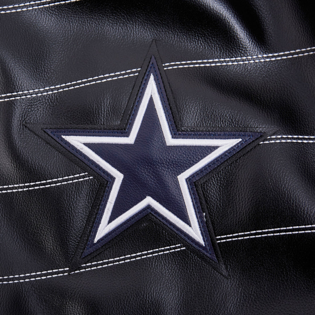 NFL DALLAS COWBOYS PRO PREMIUM MEN'S COAT (BLACK)