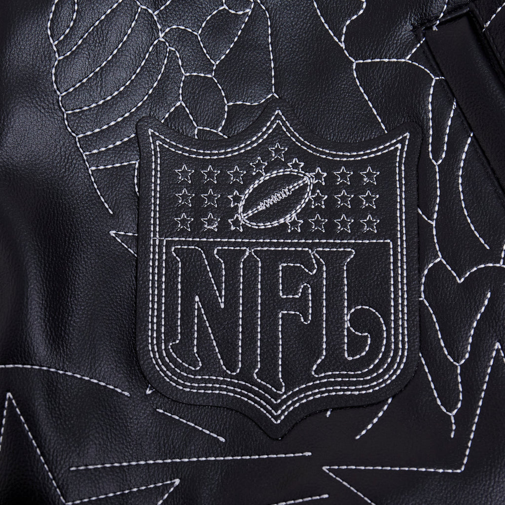NFL DALLAS COWBOYS PRO PREMIUM MEN'S COAT (BLACK)