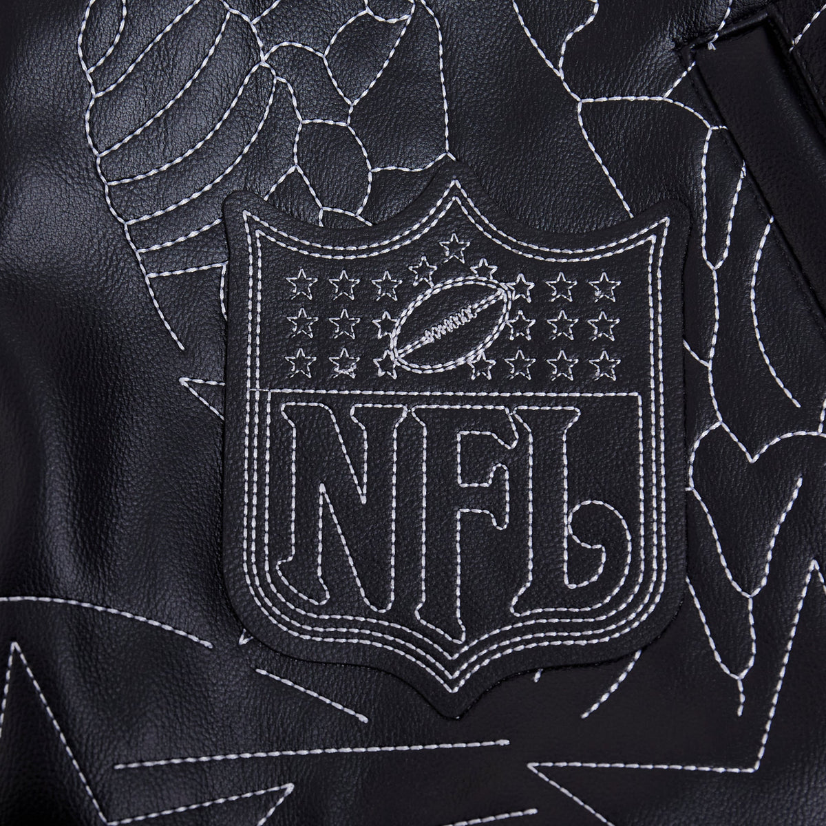 NFL DALLAS COWBOYS PRO PREMIUM MEN'S COAT (BLACK)