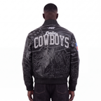 NFL DALLAS COWBOYS PRO PREMIUM MEN'S COAT (BLACK)