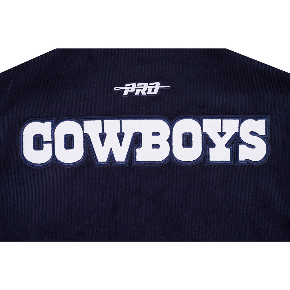 NFL DALLAS COWBOYS CLASSIC CORDUROY MANTEAU POUR HOMME (MARINE MINUIT)