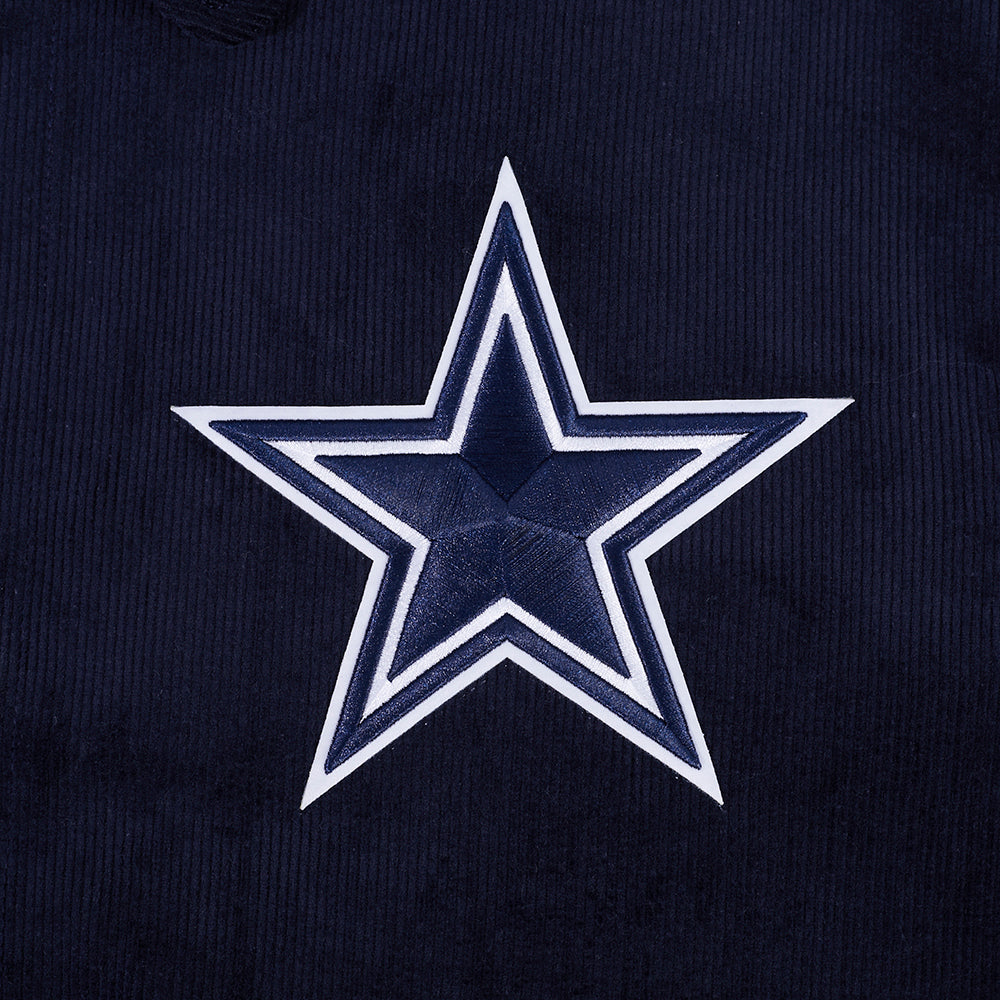 NFL DALLAS COWBOYS CLASSIC CORDUROY MANTEAU POUR HOMME (MARINE MINUIT)