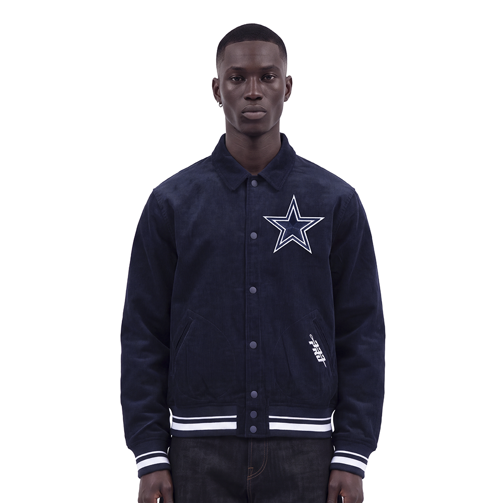 NFL DALLAS COWBOYS CLASSIC CORDUROY MANTEAU POUR HOMME (MARINE MINUIT)