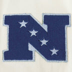NFL DALLAS COWBOYS VARSITY BLUES MEN'S DENIM VARSITY JACKET (DENIM/LINEN)
