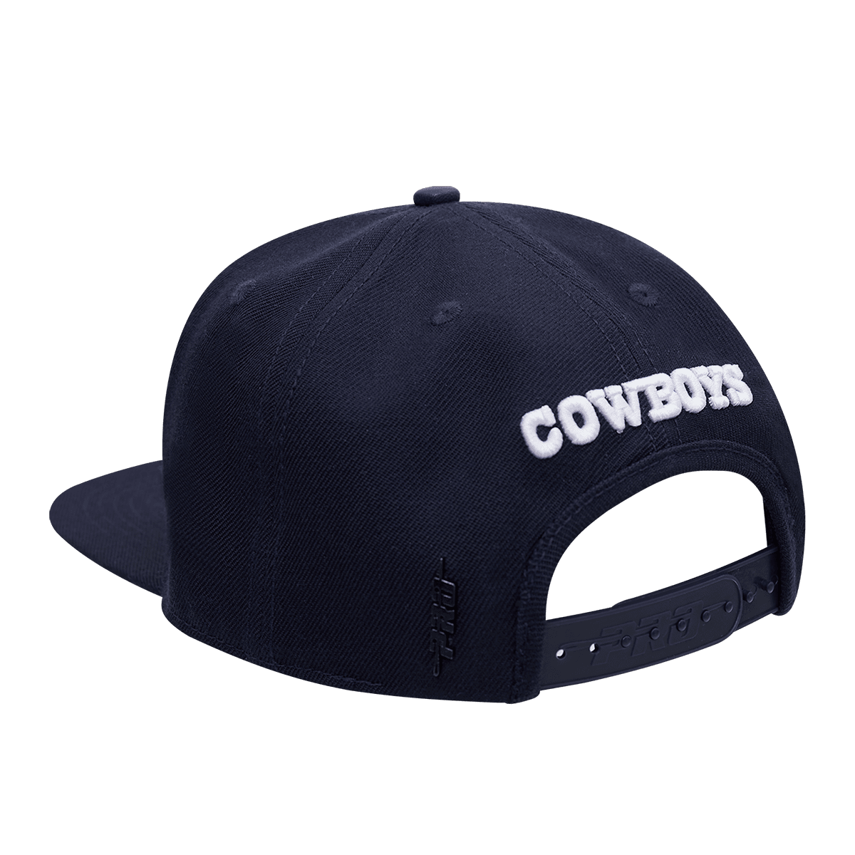 NFL DALLAS COWBOYS STACKED LOGO WOOL UNISEX SNAPBACK HAT (MIDNIGHT NAVY)