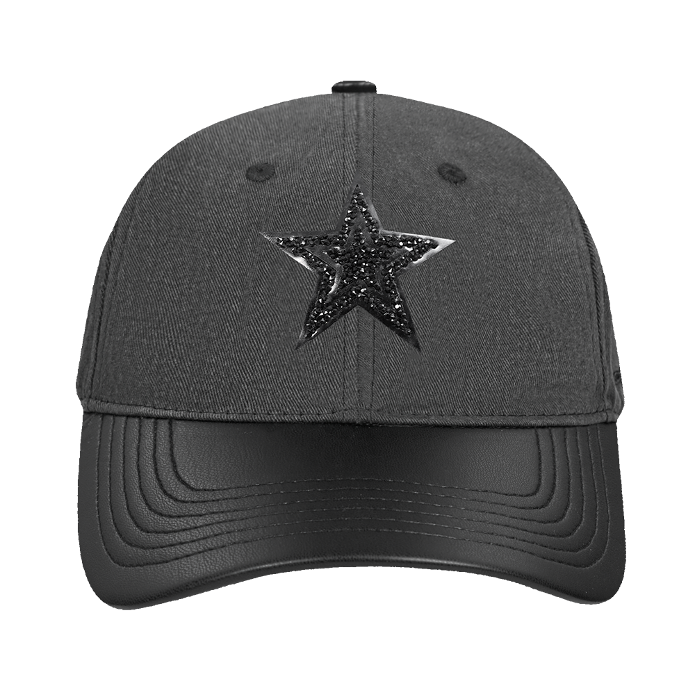 NFL DALLAS COWBOYS WASHED CRYSTALLINE DAD HAT (WASHED BLACK)