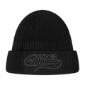 NFL DALLAS COWBOYS BLACKOUT UNLINED PRO BEANIE CUFFED (BLACK)