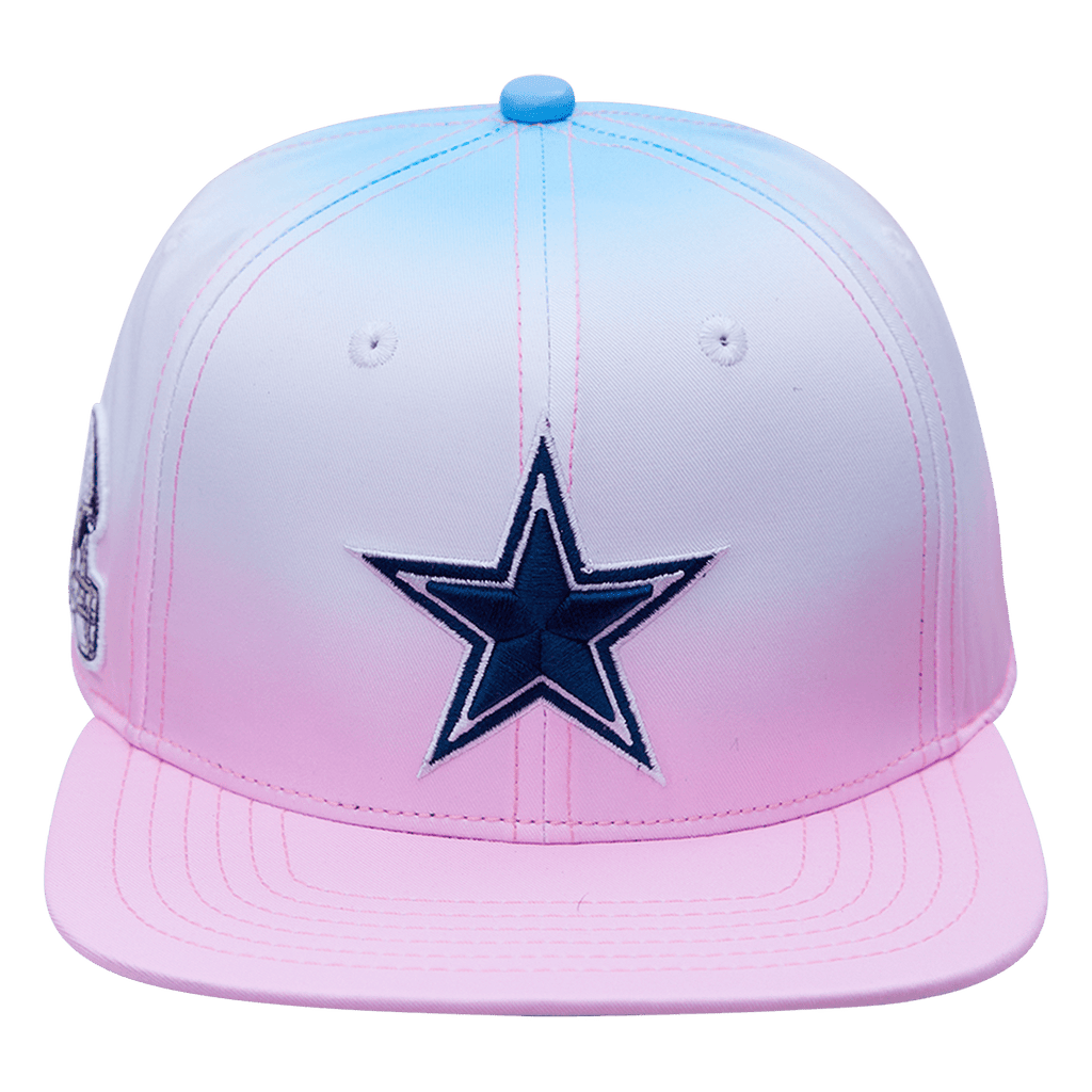 NFL DALLAS COWBOYS CASQUETTE SNAPBACK À LOGO POUR UNISEXE (BLEU/BLANC/ROSE)
