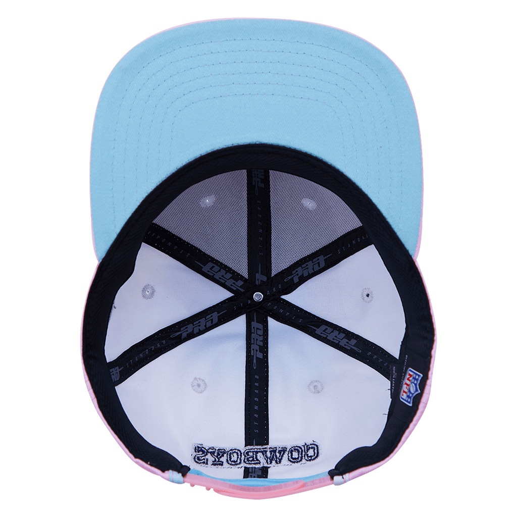 NFL DALLAS COWBOYS CASQUETTE SNAPBACK À LOGO POUR UNISEXE (BLEU/BLANC/ROSE)