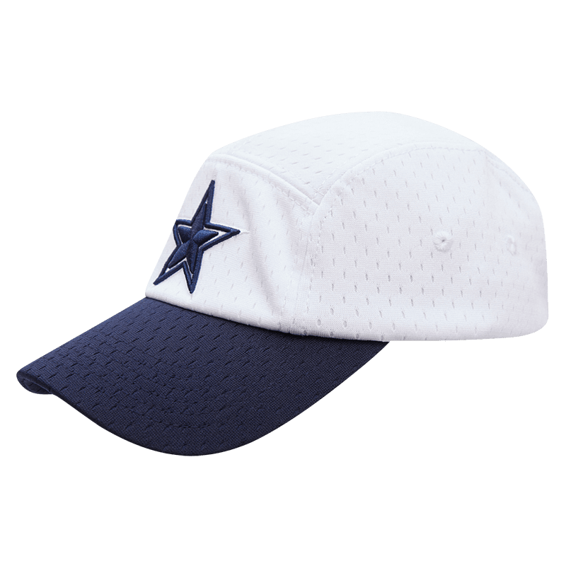 NFL DALLAS COWBOYS LOGO MESH UNISEX 5 PANEL HAT (WHITE)
