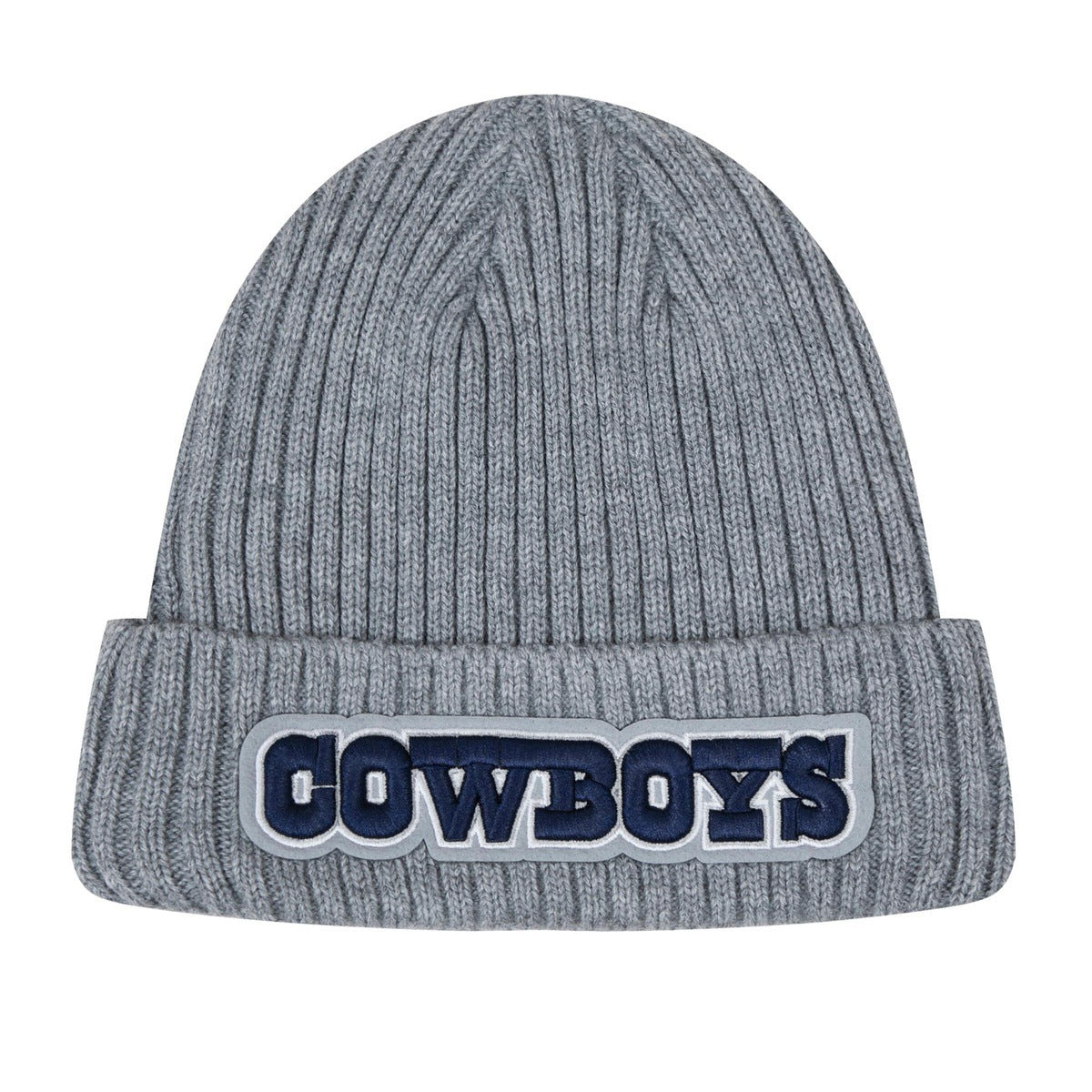 Bonnet unisexe NFL Dallas Cowboys Classic Core (gris chiné)