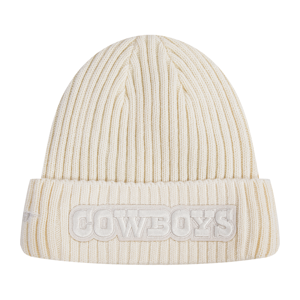 NFL DALLAS COWBOYS NEUTRAL UNISEX BEANIE (EGGSHELL)