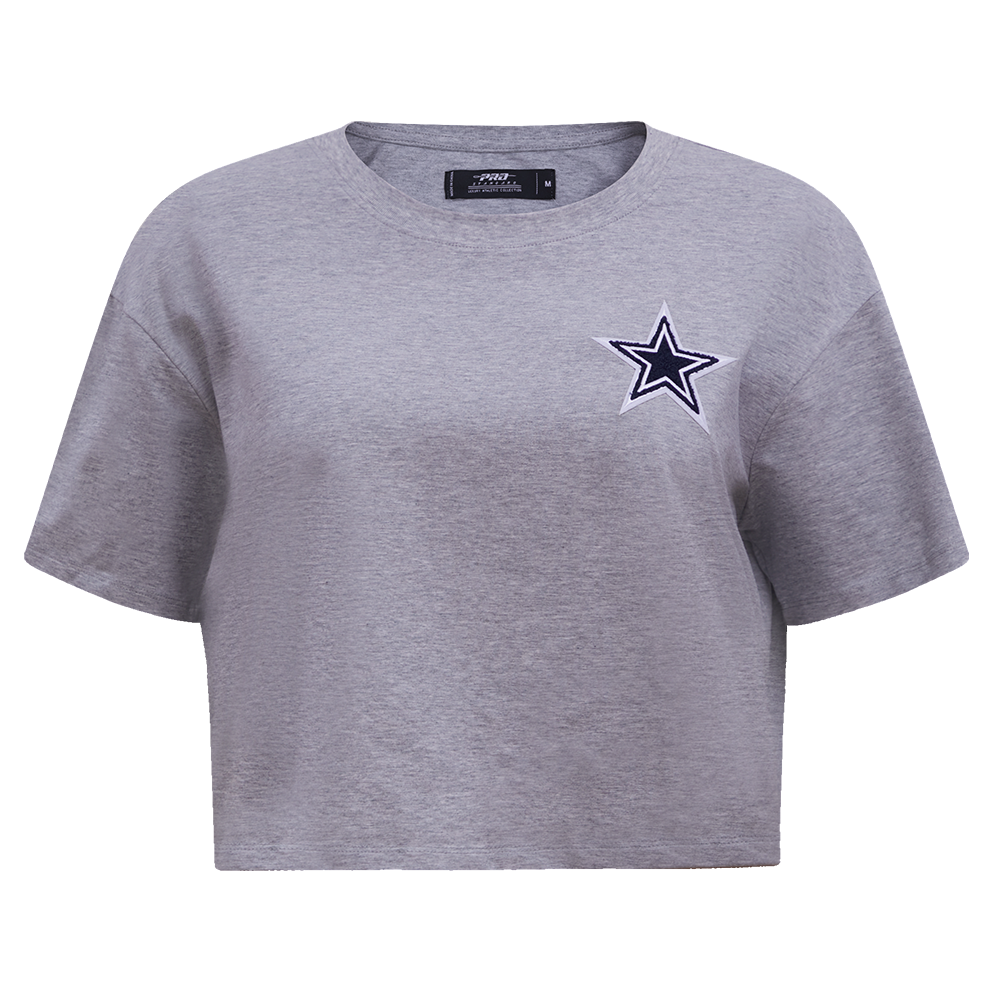 NFL DALLAS COWBOYS CLASSIC WOMEN'S BOXY TEE (HEATHER GREY)