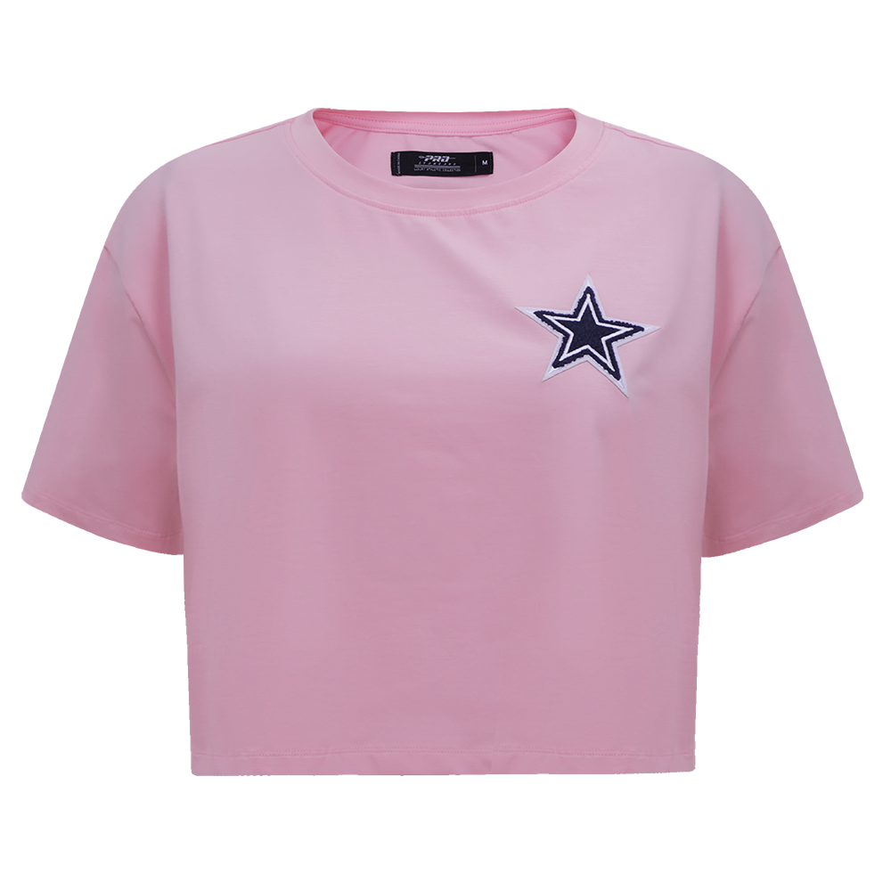 NFL DALLAS COWBOYS CLASSIC WOMEN'S BOXY TEE (PINK)