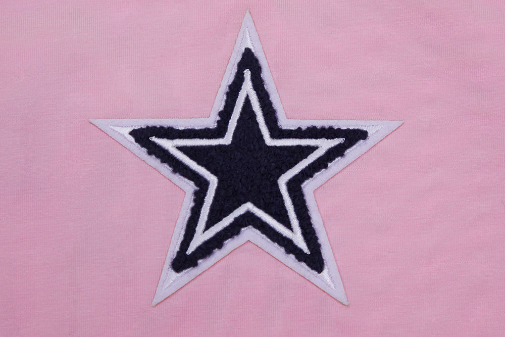 NFL DALLAS COWBOYS CLASSIC WOMEN'S BOXY TEE (PINK)