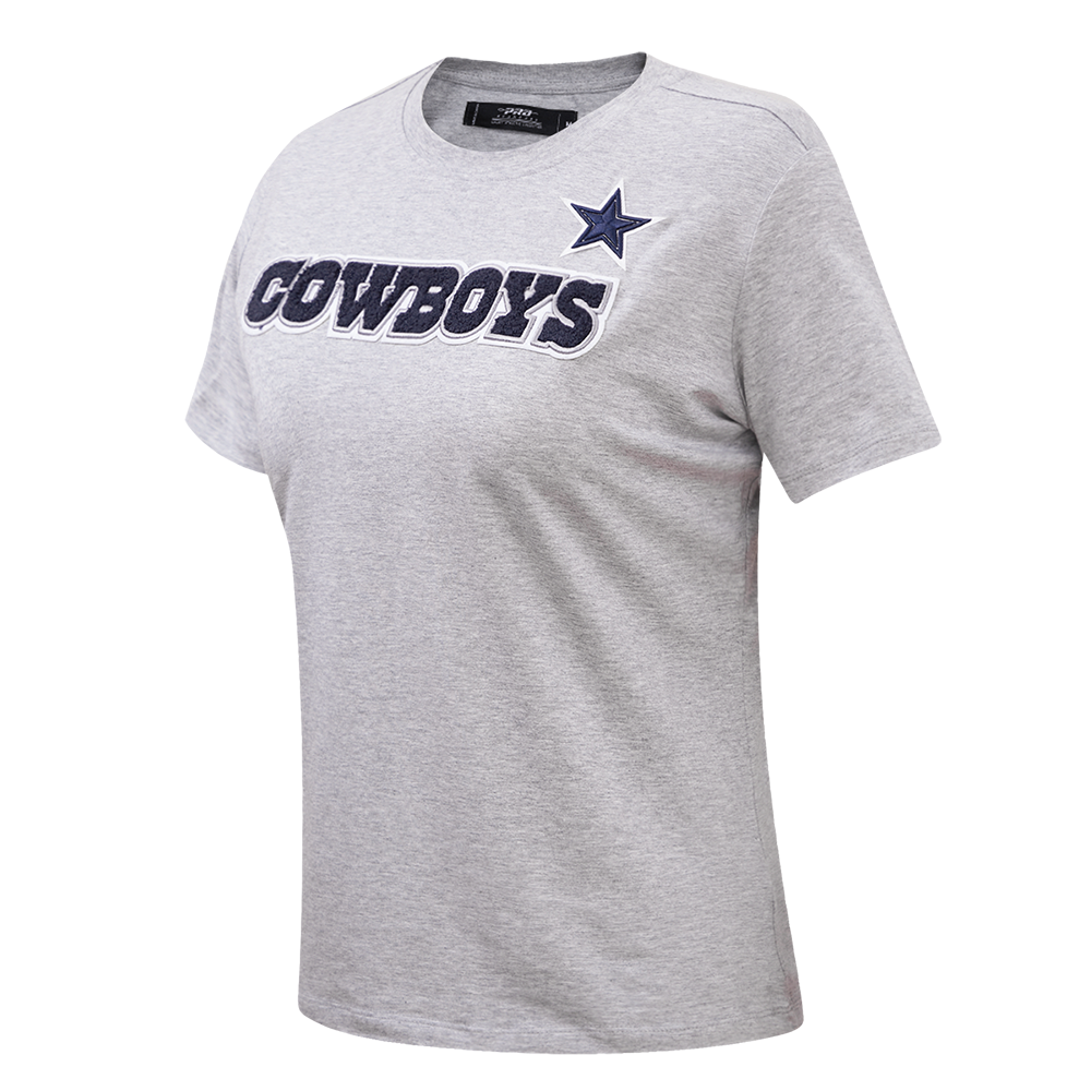 NFL DALLAS COWBOYS CLASSIC SHORT SLEEVE WOMEN'S SLIM FIT TEE (HEATHER GREY)
