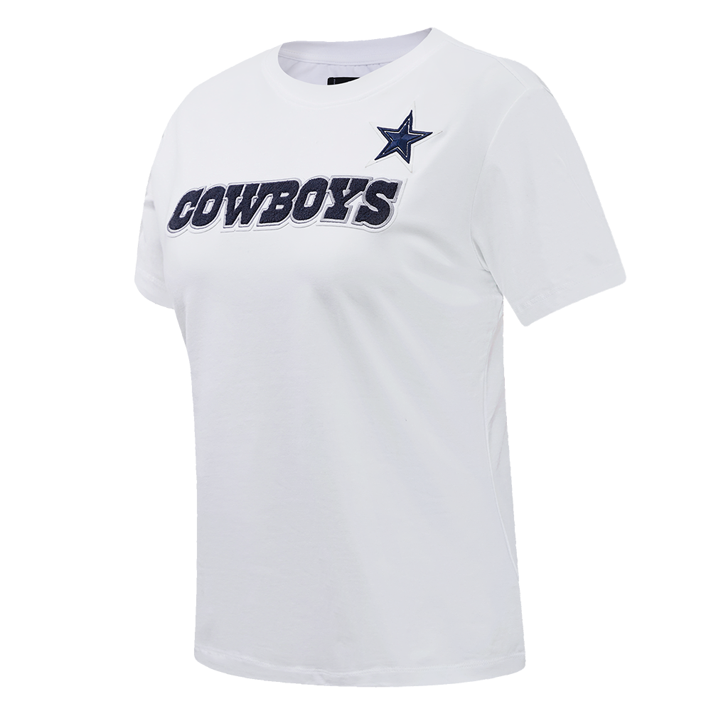 NFL DALLAS COWBOYS CLASSIC T-SHIRT AJUSTÉ À MANCHES COURTES POUR FEMME (BLANC)