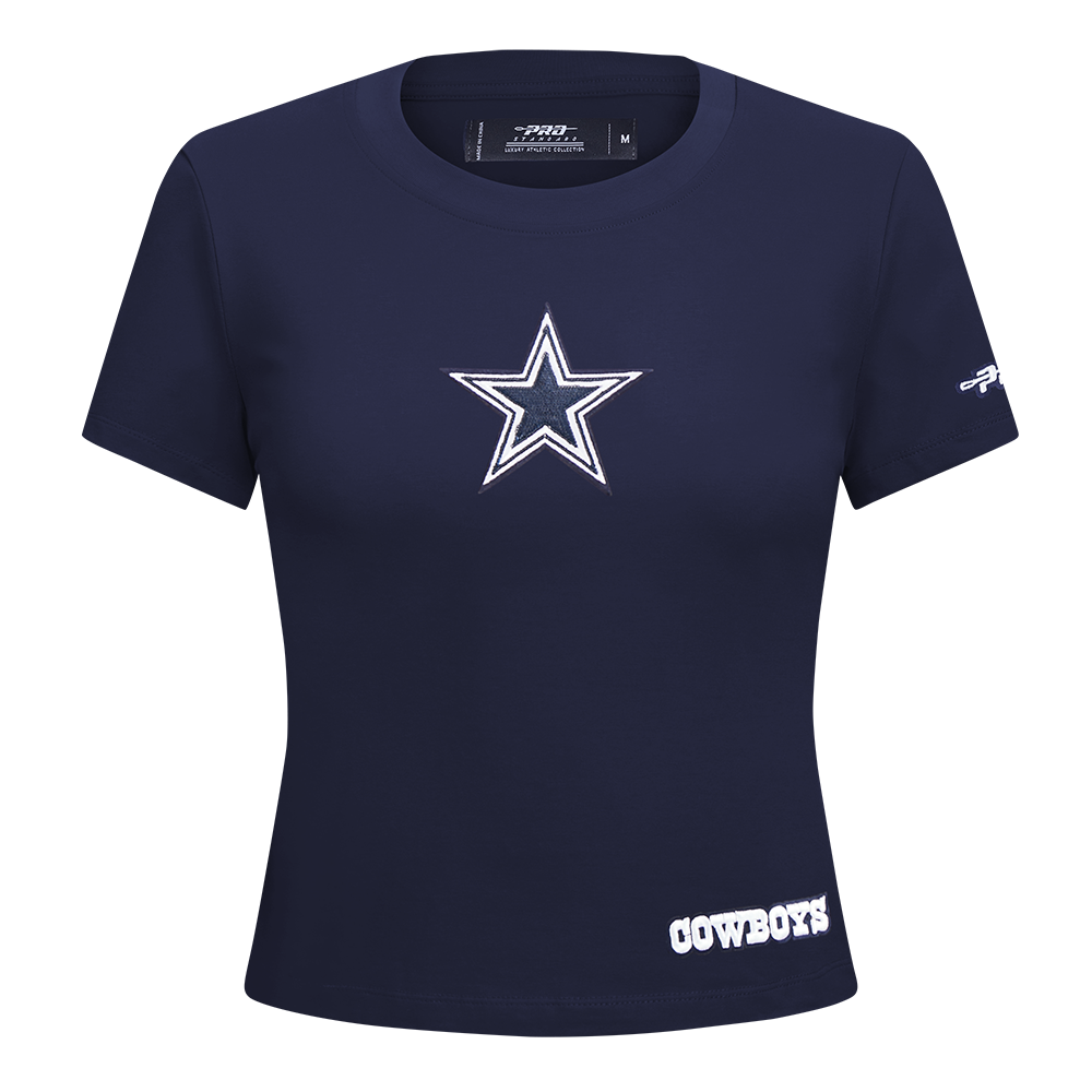NFL DALLAS COWBOYS GAME DAY CLASSICS T-SHIRT BABY DOLL EN JERSEY SIMPLE POUR FEMME (MARINE MINUIT)