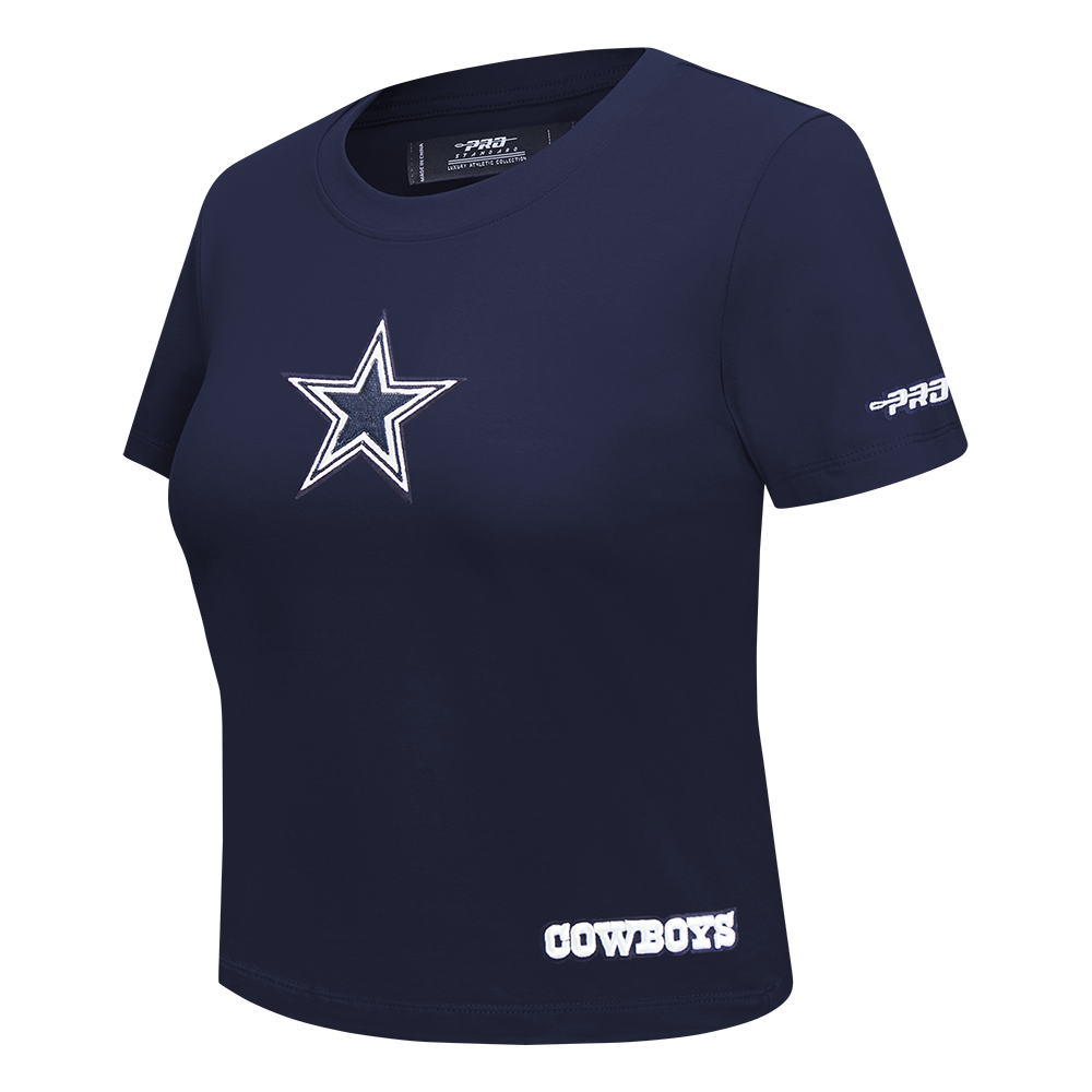 NFL DALLAS COWBOYS GAME DAY CLASSICS T-SHIRT BABY DOLL EN JERSEY SIMPLE POUR FEMME (MARINE MINUIT)