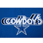 NFL DALLAS COWBOYS RETRO ELEVATION WOMEN'S SINGLE JERSEY BOXY TEE (DODGER BLUE)