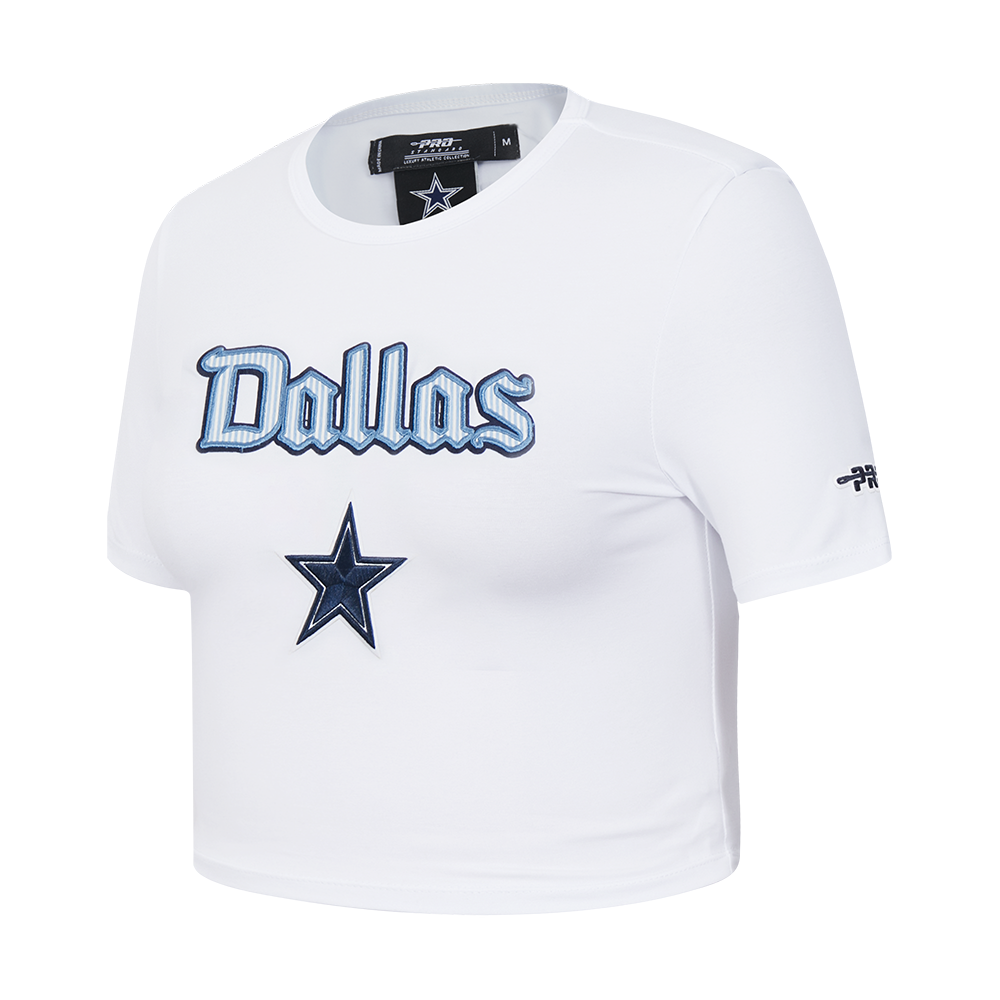 NFL DALLAS COWBOYS COUNTRY CLUB WOMEN'S MIDRIFF TEE (WHITE)