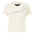 NFL DALLAS COWBOYS HIGH IMPACT WOMEN'S BABY DOLL TEE (EGGSHELL)