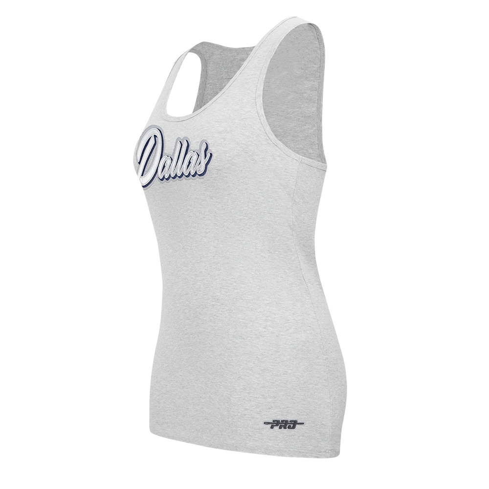 NFL DALLAS COWBOYS SHEER INFLUENCE WOMEN'S RELAXED FIT RACERBACK (HEATHER GREY)
