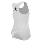 NFL DALLAS COWBOYS SHEER INFLUENCE WOMEN'S RELAXED FIT RACERBACK (HEATHER GREY)
