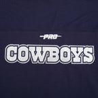 NFL DALLAS COWBOYS SHEER INFLUENCE T-SHIRT TRANSPARENT À COUPE CARRÉE POUR FEMME (MARINE MINUIT)