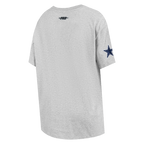 NFL DALLAS COWBOYS SHEER INFLUENCE T-SHIRT DE COUPE BOYFRIEND POUR FEMME (GRIS CHINÉ)